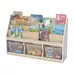 Thrifty 3 Compartment Book Storage With 3 Large Trays