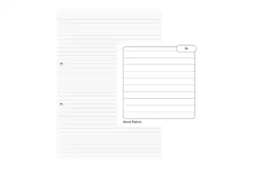 A4 Lined Paper 8mm No Margin 500 Sheets