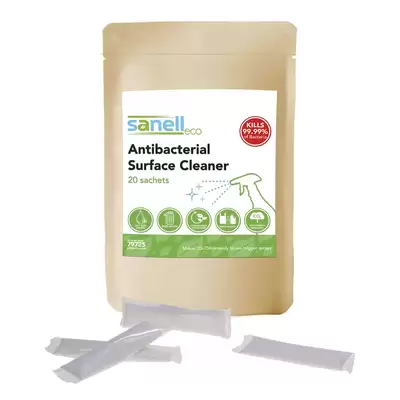 Sanell Antibacterial Surface Cleaner Sachet 20 Pack G1p100