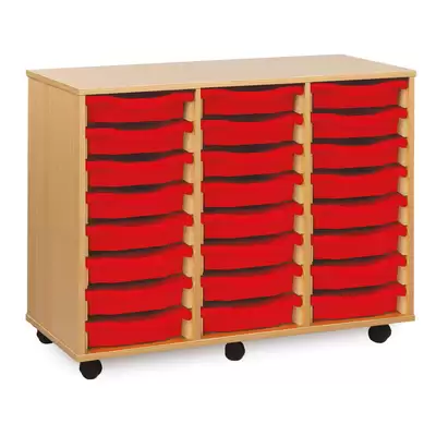 Mobile Drawer Unit With 24 Trays