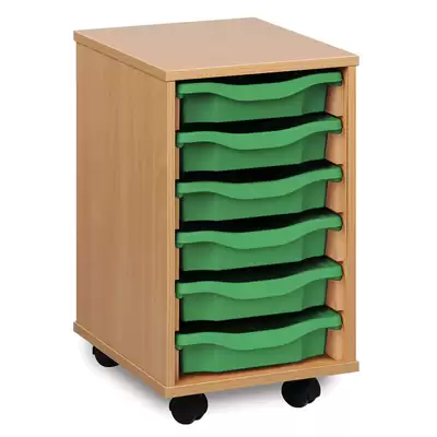 Mobile Drawer Unit With 6 Trays