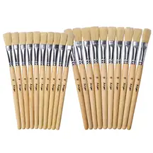 Artyom Hog Flat Brushes Chubby Handle Size 16/18 20 Pack