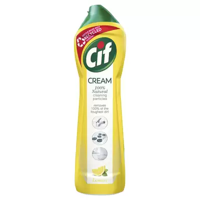 Cif Lemon Cream Cleaner 500ml 8 Pack