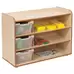 Solway Shelf Unit With 3 Trays Maple