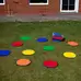 Rainbow Indoor/Outdoor Circle Mats With Holdall 30 Pack