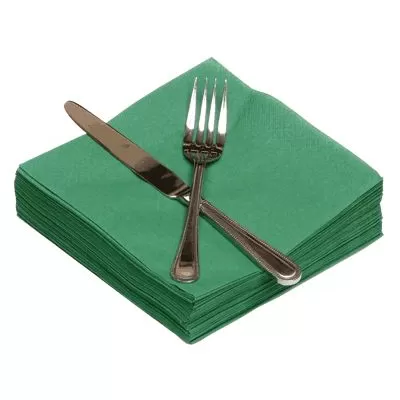 Napkins 33cm 2ply Holly Green 100