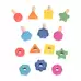 Rainbow Wooden Nuts & Bolts 7 Pack