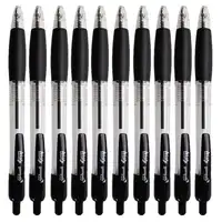 Writy Retractable Ballpoint Pen Black 10 Pack