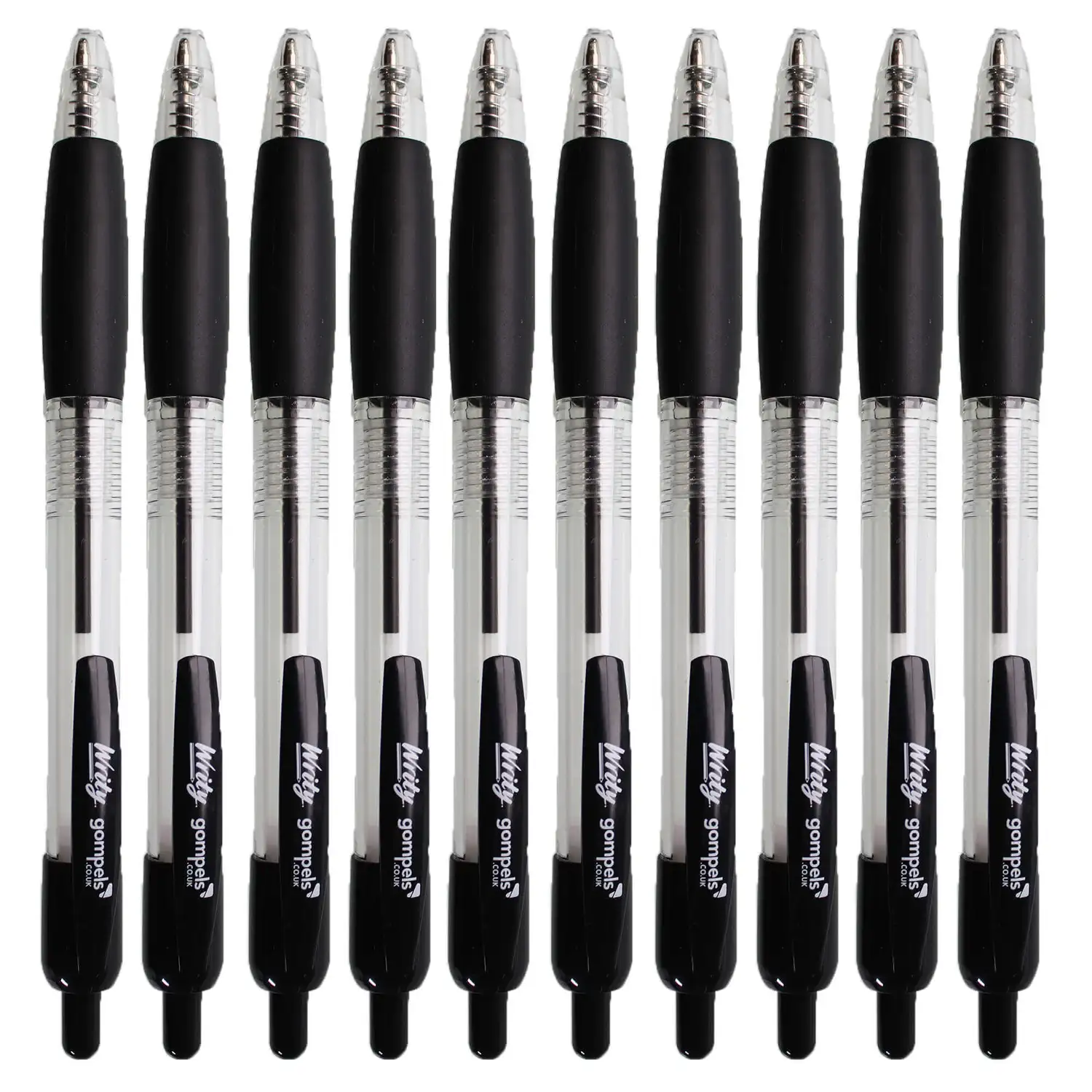 Writy Retractable Ballpoint Pen Black 10 Pack G2p100