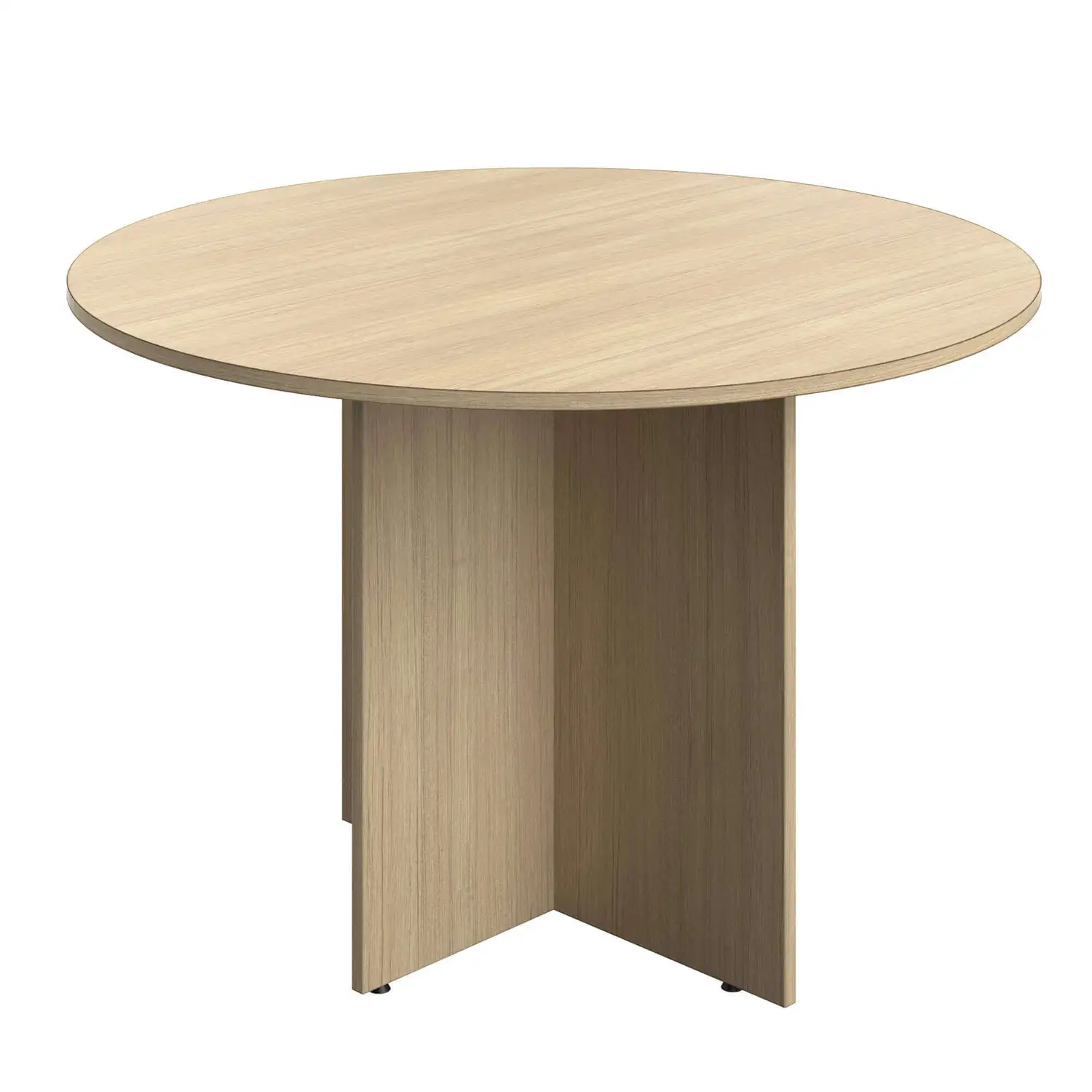 Round Meeting Table Oak 1100 x 1100mm