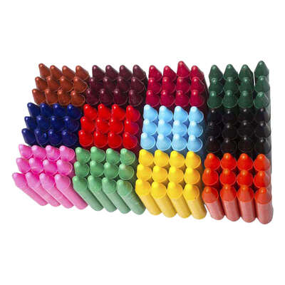 First Mark Wax Crayons Assorted 144 Pack