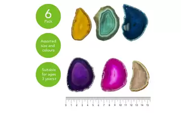 Artyom Agate Crystal Slices 6 Pack