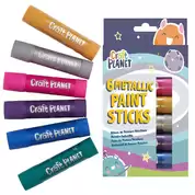 Chunky Paint Sticks Metallic 6 Pack