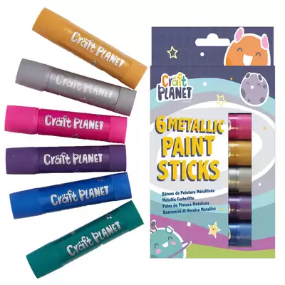 Chunky Paint Sticks Metallic 6 Pack