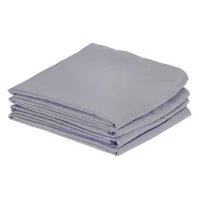 Fire Retardant Bedding Set Silver - Type: Pillowcase Pair 4 Pack