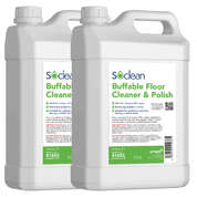 Soclean Buffable Floor Cleaner and Polish 5 Litre 2 Pack