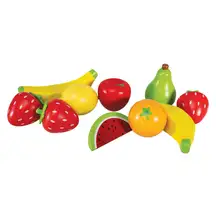 Olly and Oby Wooden Fruit Assorted 10 Pack