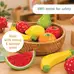Olly and Oby Wooden Fruit Assorted 10 Pack