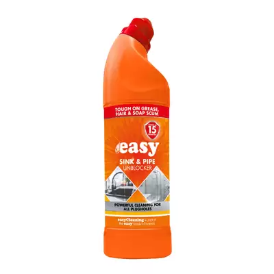 Easy Sink and Pipe Unblocker 1 Litre 9 Pack