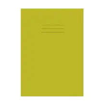 Writy A4 Exercise Book 12mm Ruled With Margin 80 Page Yellow 50 Pack