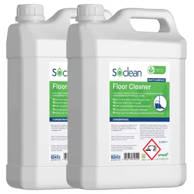 Soclean Eco Floor Cleaner 5 Litre 2 Pack
