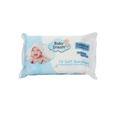 Baby Dream Sensitive Wet Wipes 72 Pack