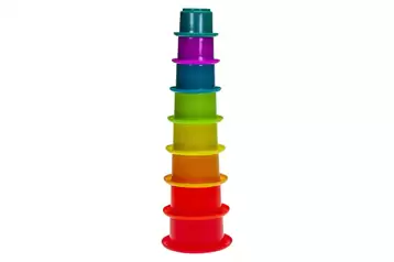 Kids stacking cups top