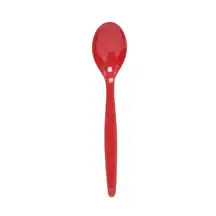 Harfield Polycarbonate Teaspoons Red 10 Pack