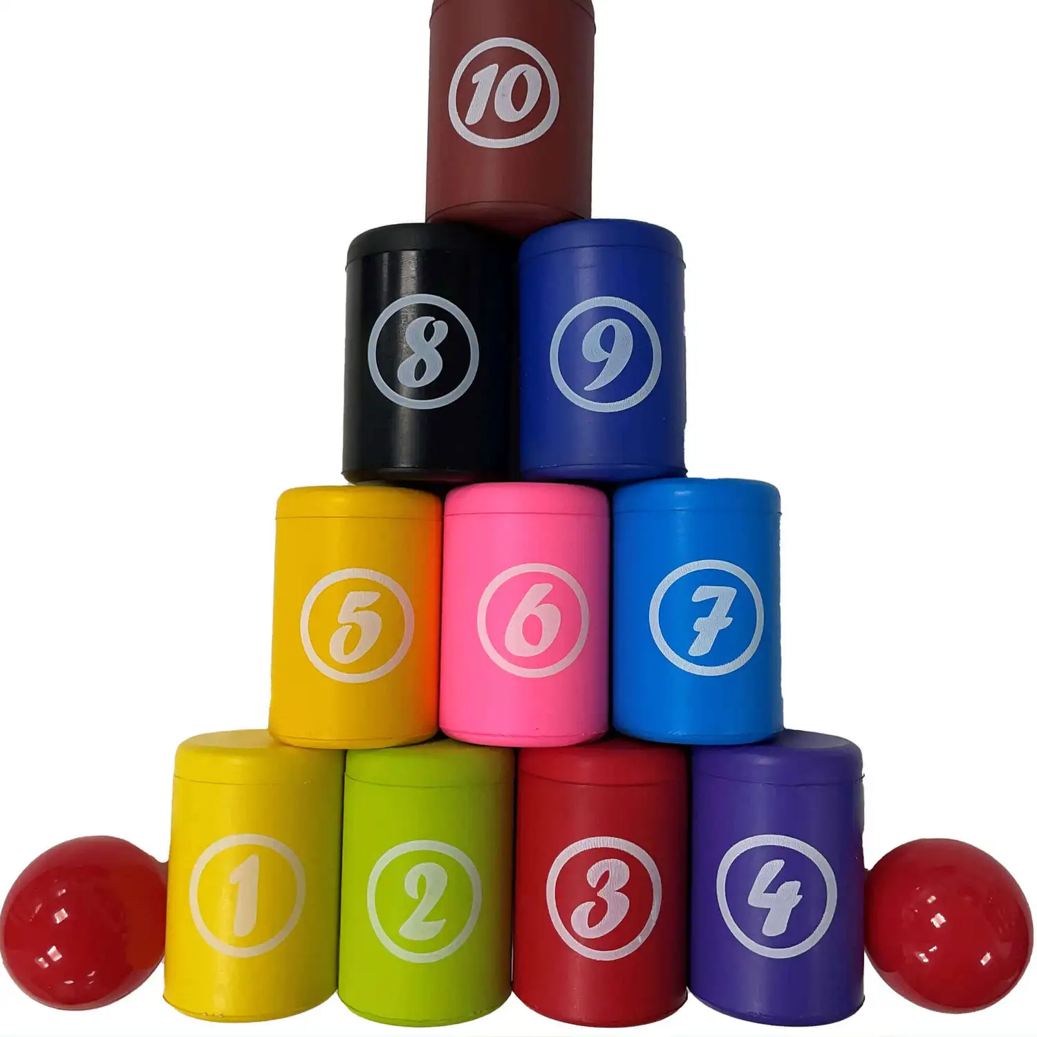 Foam Can and Ball Game