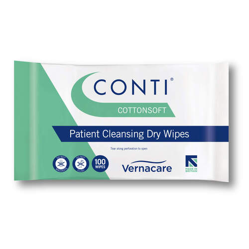Conti Cotton Soft Large 100 in Wipes & Infection Control / Dry Wipes