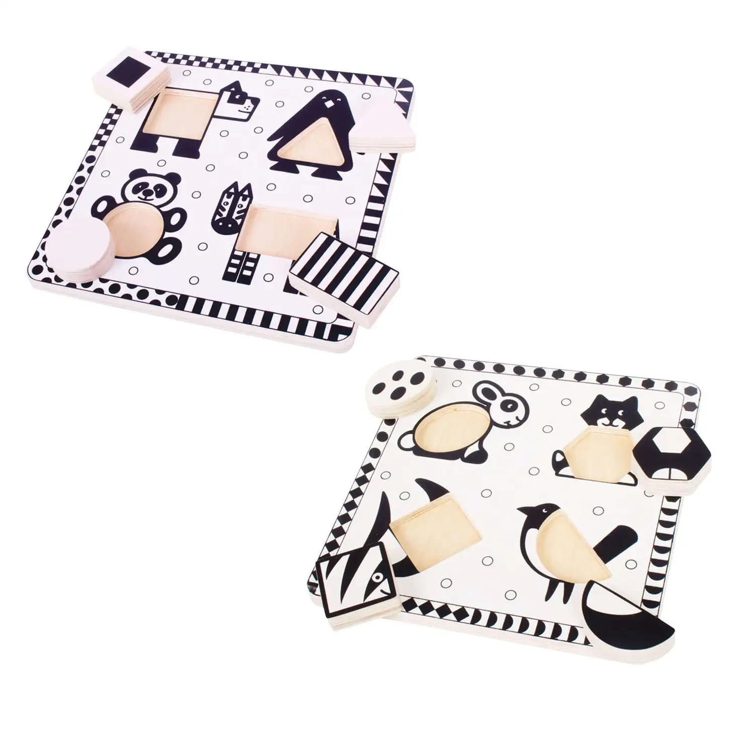Pets and Animals Black and White Puzzle 2 Pack G3p50