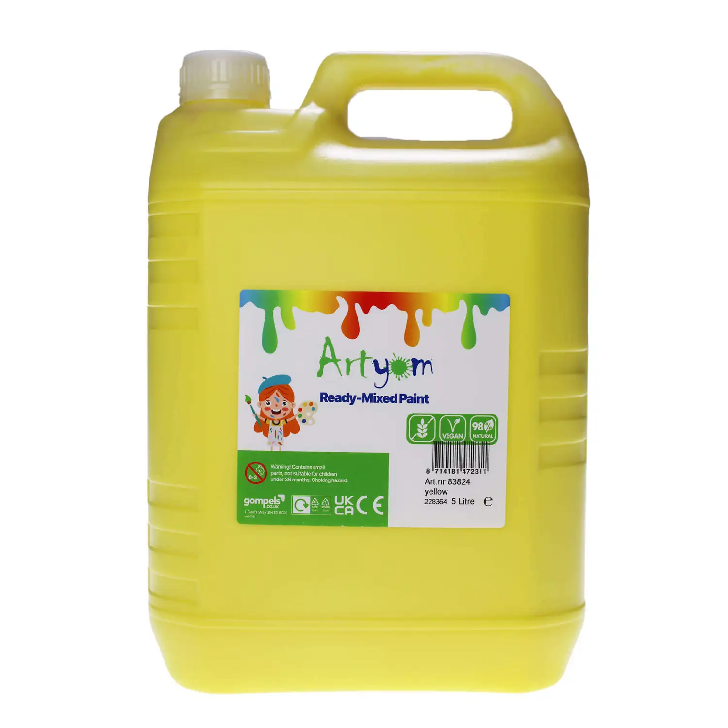 Artyom Ready Mixed Paint Yellow 5 Litre G2p100