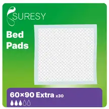 Suresy Bed Pads 60x90 Extra 30 Pack G2p100