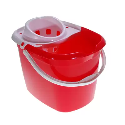 Plastic Mop Bucket 15 Litre - Colour: Red