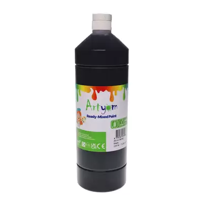 Artyom Ready Mixed Poster Paint 1 Litre - Colour: Black