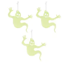 Glow in The Dark Ghost Decorations 3 Pack