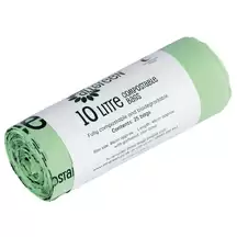 Compostable Caddy Bin Liners 10 Litre Roll 25