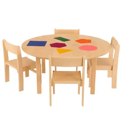 Circular Table With 4 Chairs