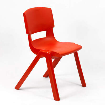 Postura Plus Chair 430mm 30 Pack - Colour: Poppy Red