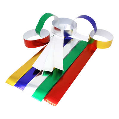 Assorted Metallic Paper Chains 100 Pack
