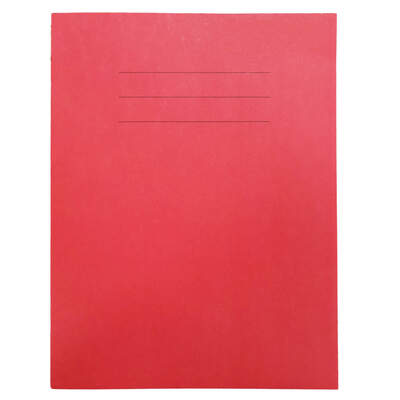 Exercise Book A4 Lined 48 Page Box 50 - Colour: Red