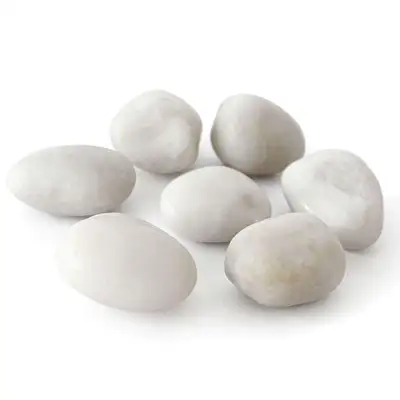 Polished White Pebbles 1.5kg G2p100