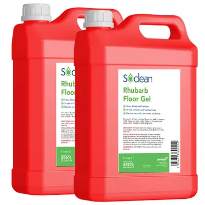 Soclean Rhubarb Floor Gel 5 Litre 2 Pack G3p50