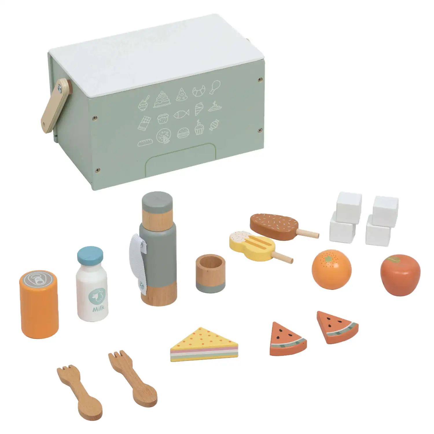 Olly and Oby Wooden Cool Box Set G1p100