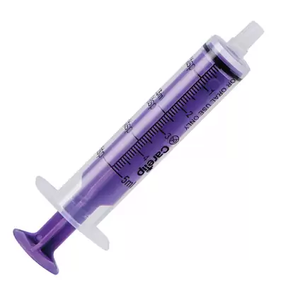 Oral Tip Syringe Single Use 5ml 100 Pack