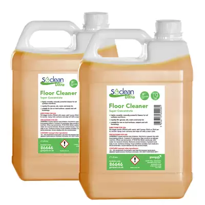 Soclean Ultra Floor Cleaner Super Concentrate 2 Litre 2 Pack