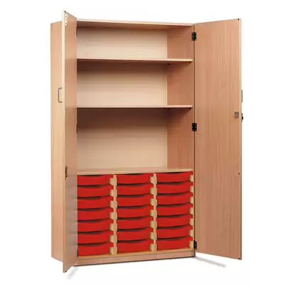 Lockable Storage Cupboard With 21 Drawers