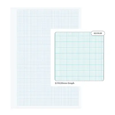 A4 Graph Paper 2/10/20mm 500 Sheets G2p100