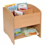 Kinderbox With 4 Compartments Shelf & Castors
