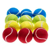 Assorted Colour Tennis Balls 12 Pack G3p90